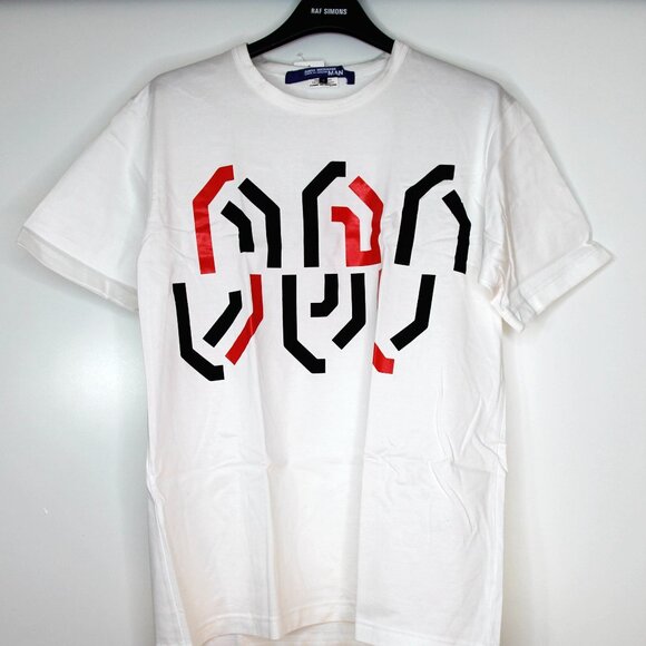 BNWT AW18 JUNYA WATANABE BLACK AND RED PRINT TSHIRT S - Picture 2 of 15